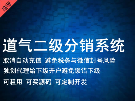 淮安市道气二级分销系统 分销系统租用 微商分销系统 直销系统